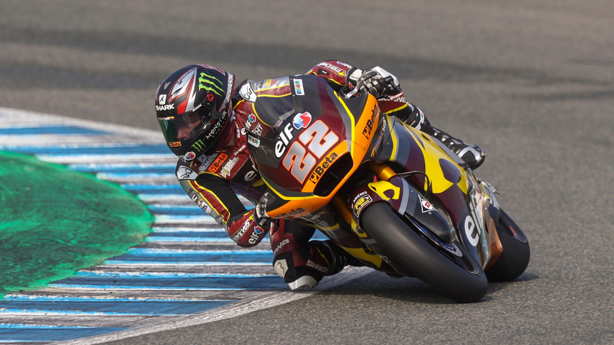 Sam Lowes Jerez Moto2 test, 22 November 2021
