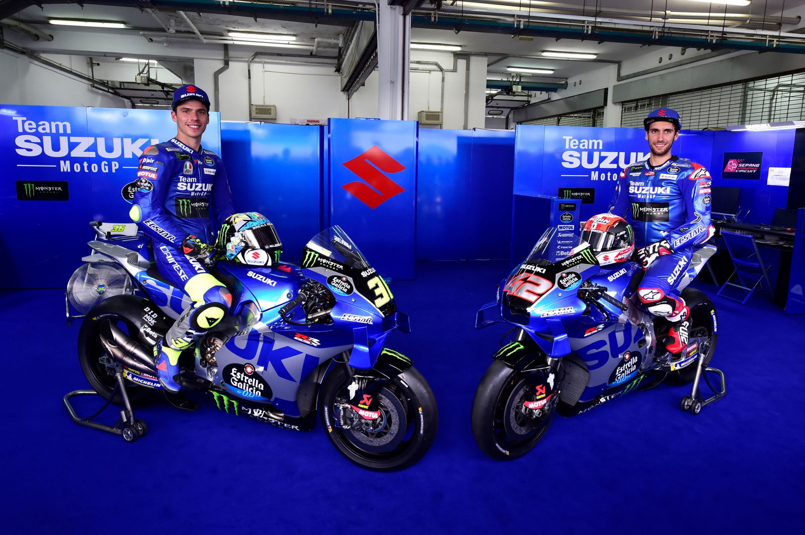 Peluncuran tim Suzuki Ecstar, Joan Mir, Alex Rins, MotoGP, Tes MotoGP Sepang 4 Januari 2022