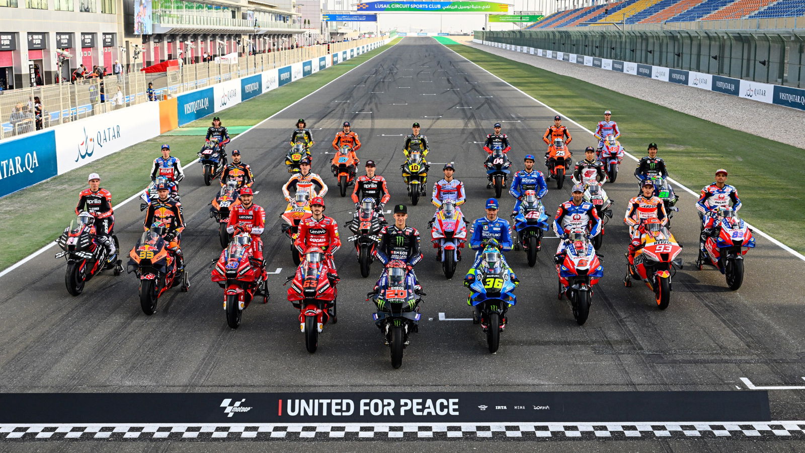 MotoGP rider line up, Qatar MotoGP 3 March 2022