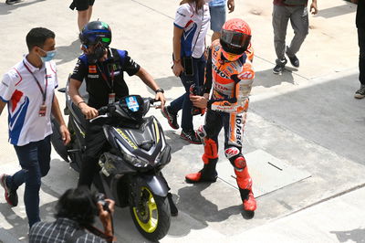 Marc Marquez arriving back to the paddock after highsiding, MotoGP, Indonesian MotoGP, 20 March 2022