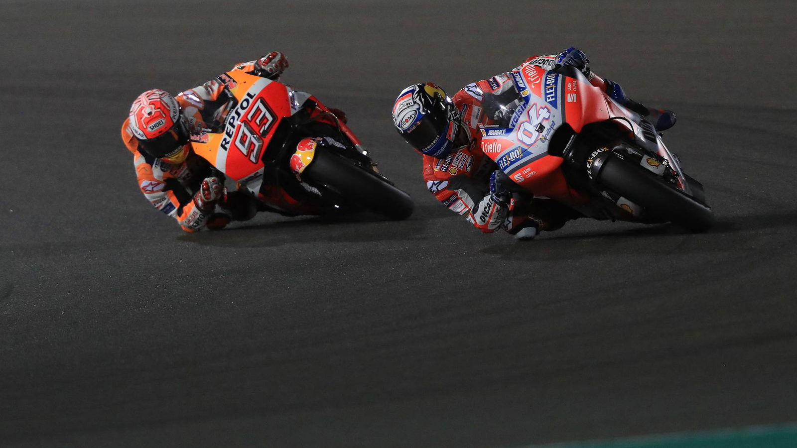 Dovizioso dikejutkan dengan sepak pojok terakhir Marquez