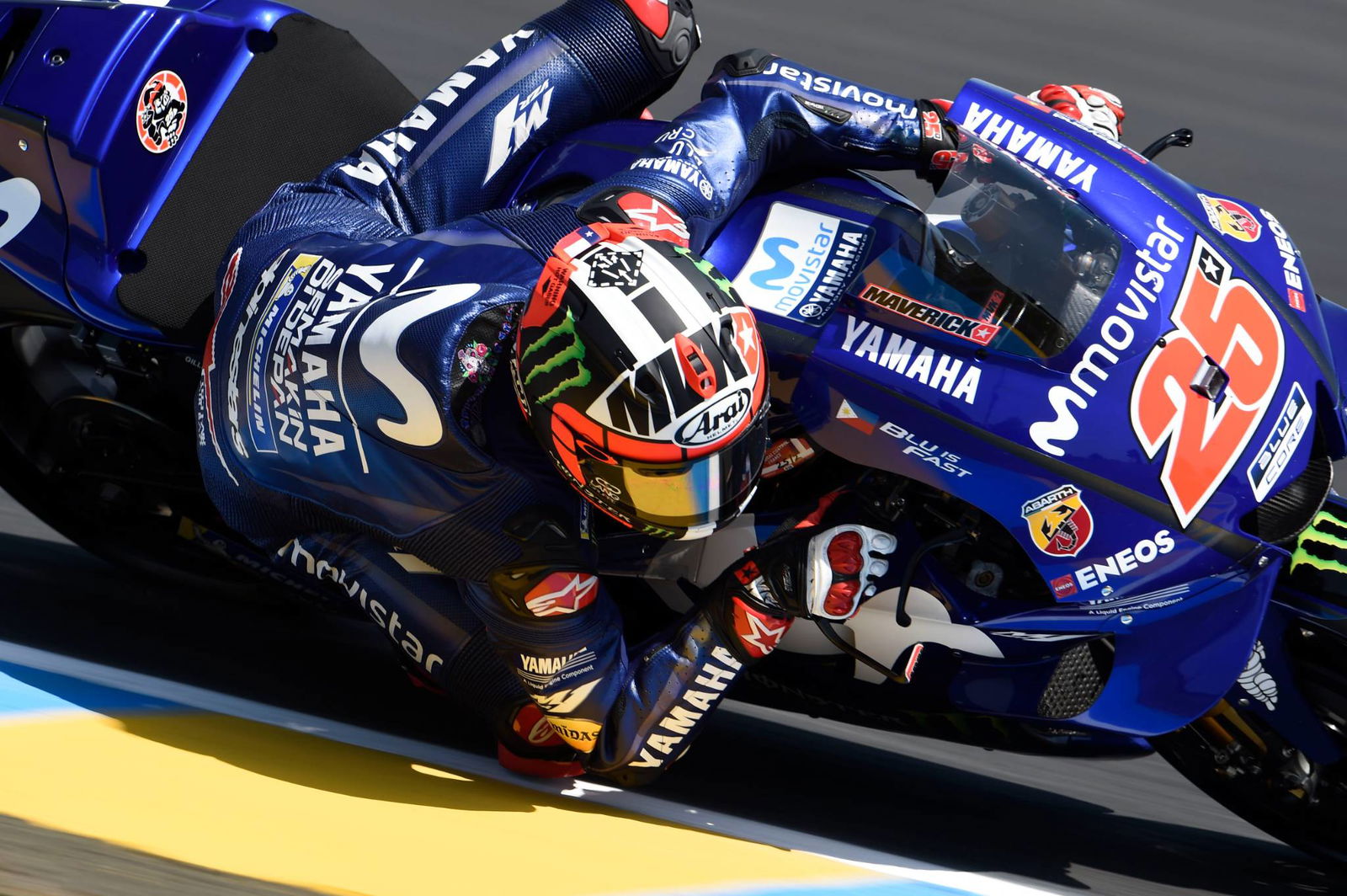 Vinales leads damaged Marquez in FP3