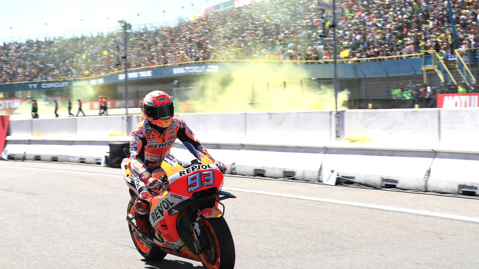 Marquez ends pole drought at Assen