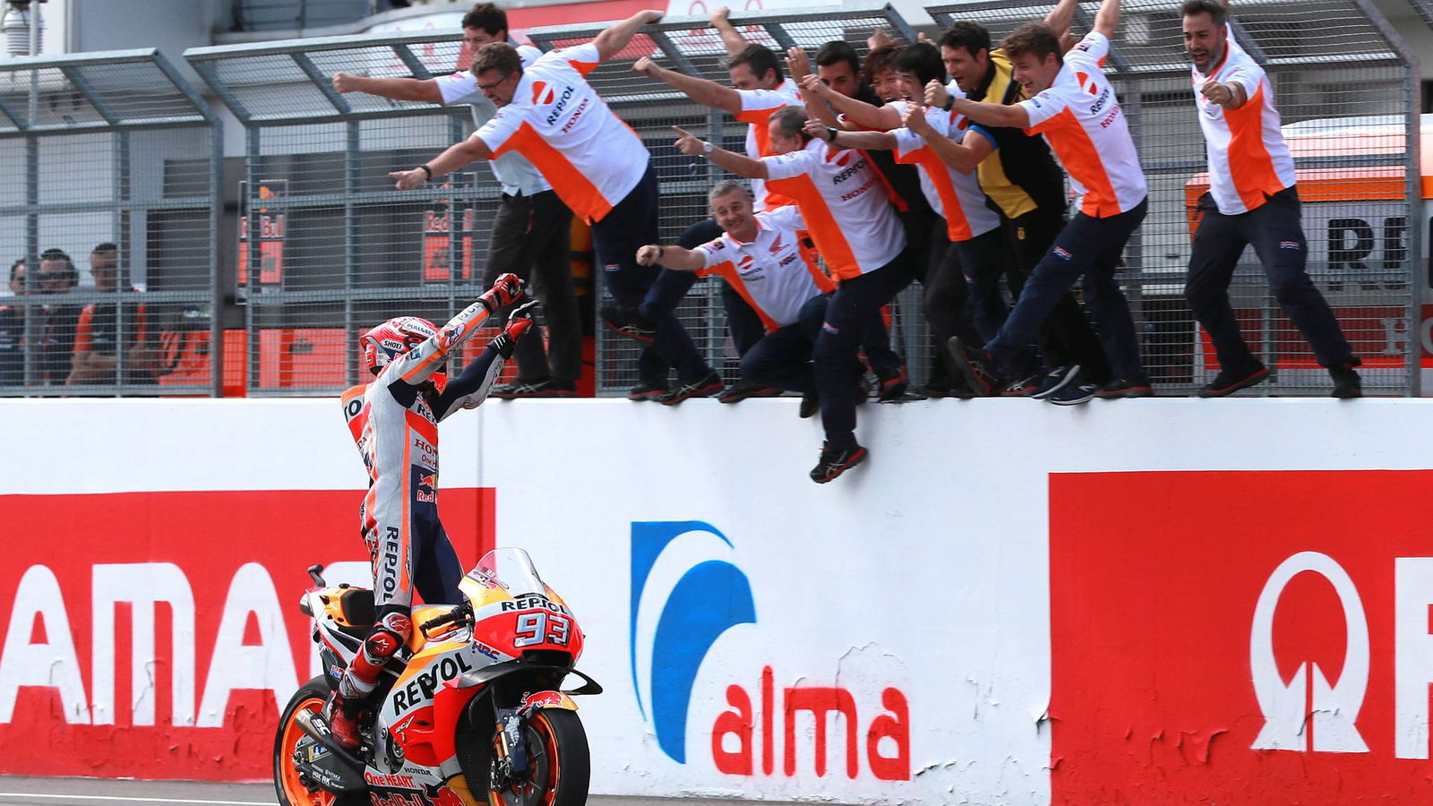 In with the fans: Marquez explains grandstand celebration!