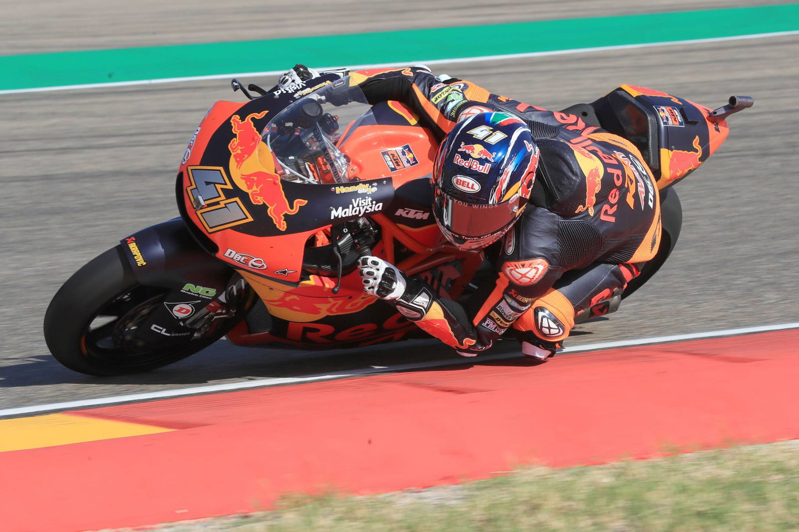 Lanzi tests MV Agusta Moto2 machine