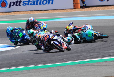 Moto3 Thailand: Victory for Di Giannantonio as Bezzecchi falls