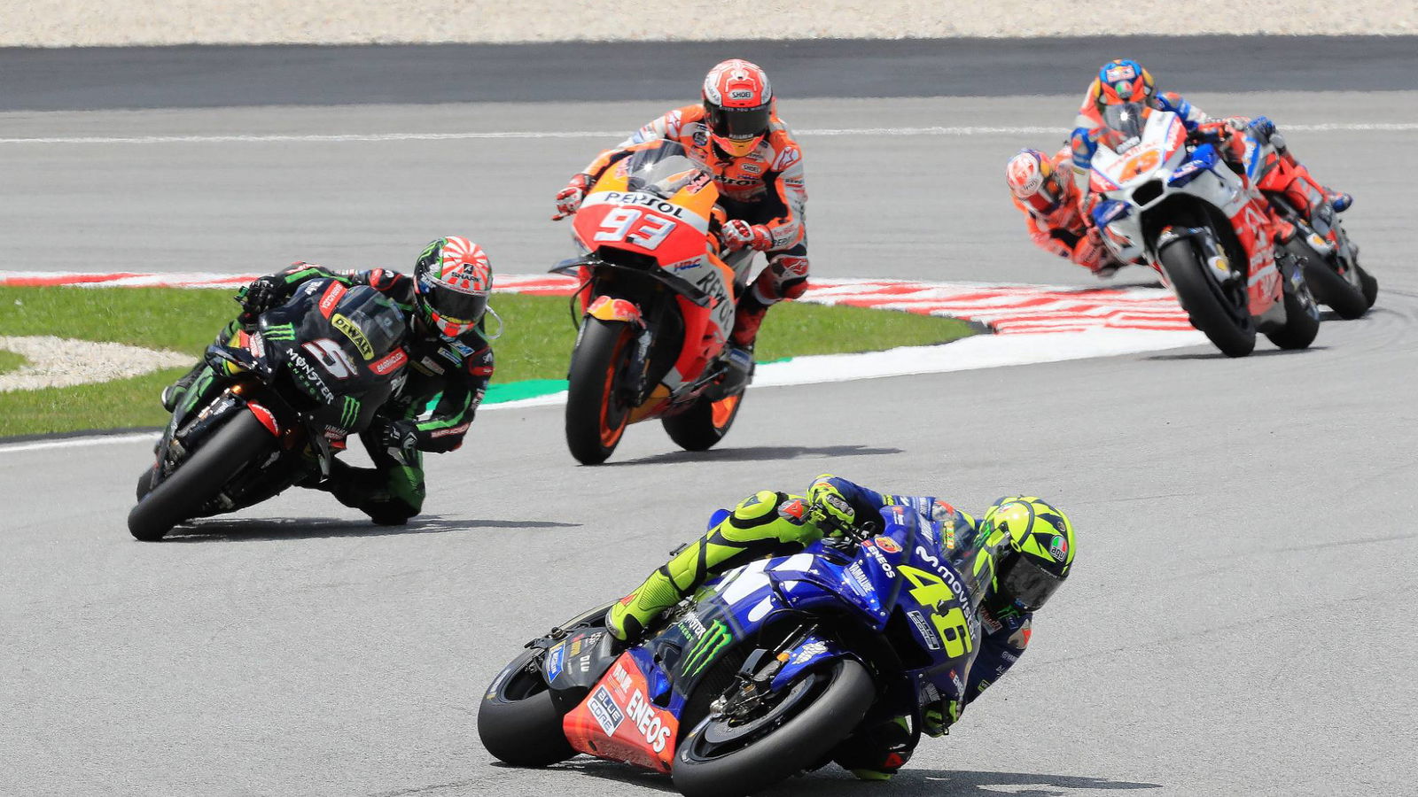Kecepatan Rossi membantu menarik Zarco naik podium