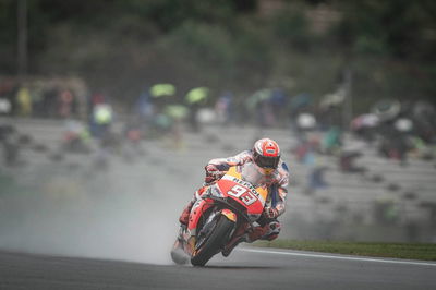 Valencia MotoGP race red-flagged in heavy rain