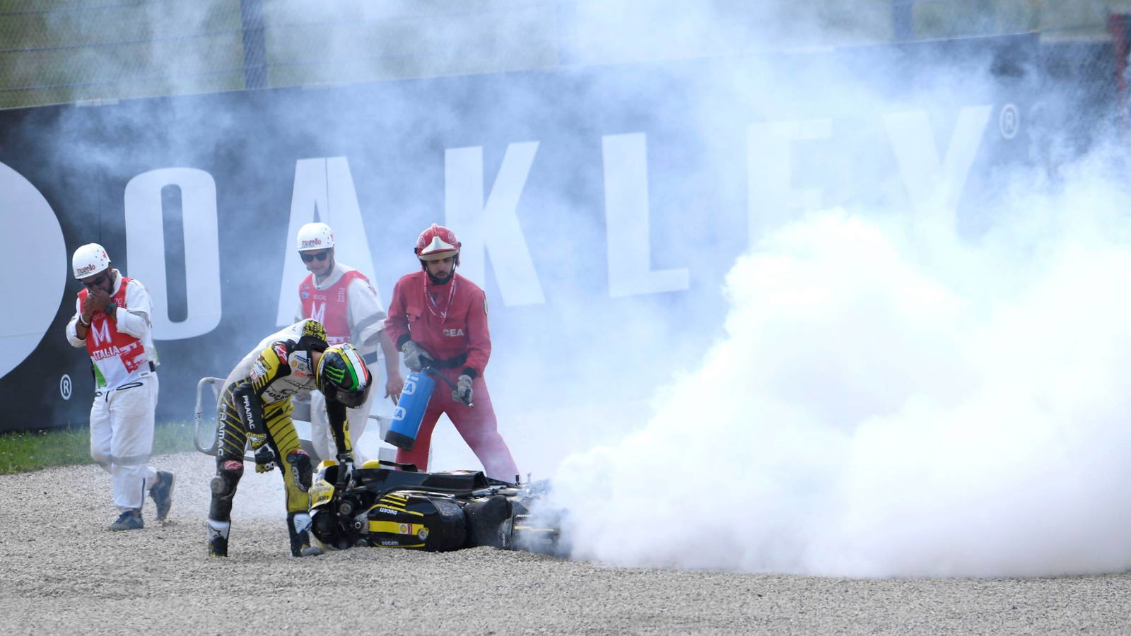 Bagnaia down and out again but leaves mark at Mugello