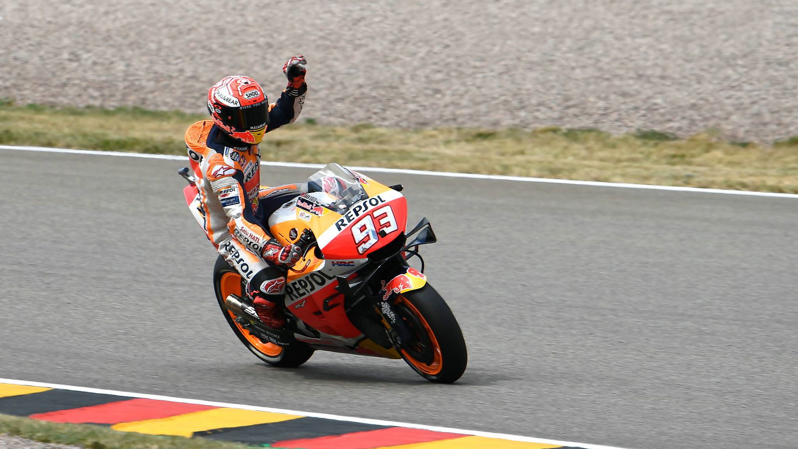 Marquez in charge for pole position, Dovizioso down in 13th