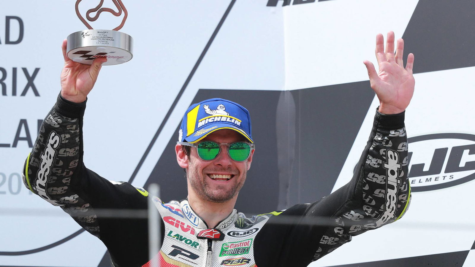 Dari istirahat tibia ke podium MotoGP Jerman untuk Crutchlow