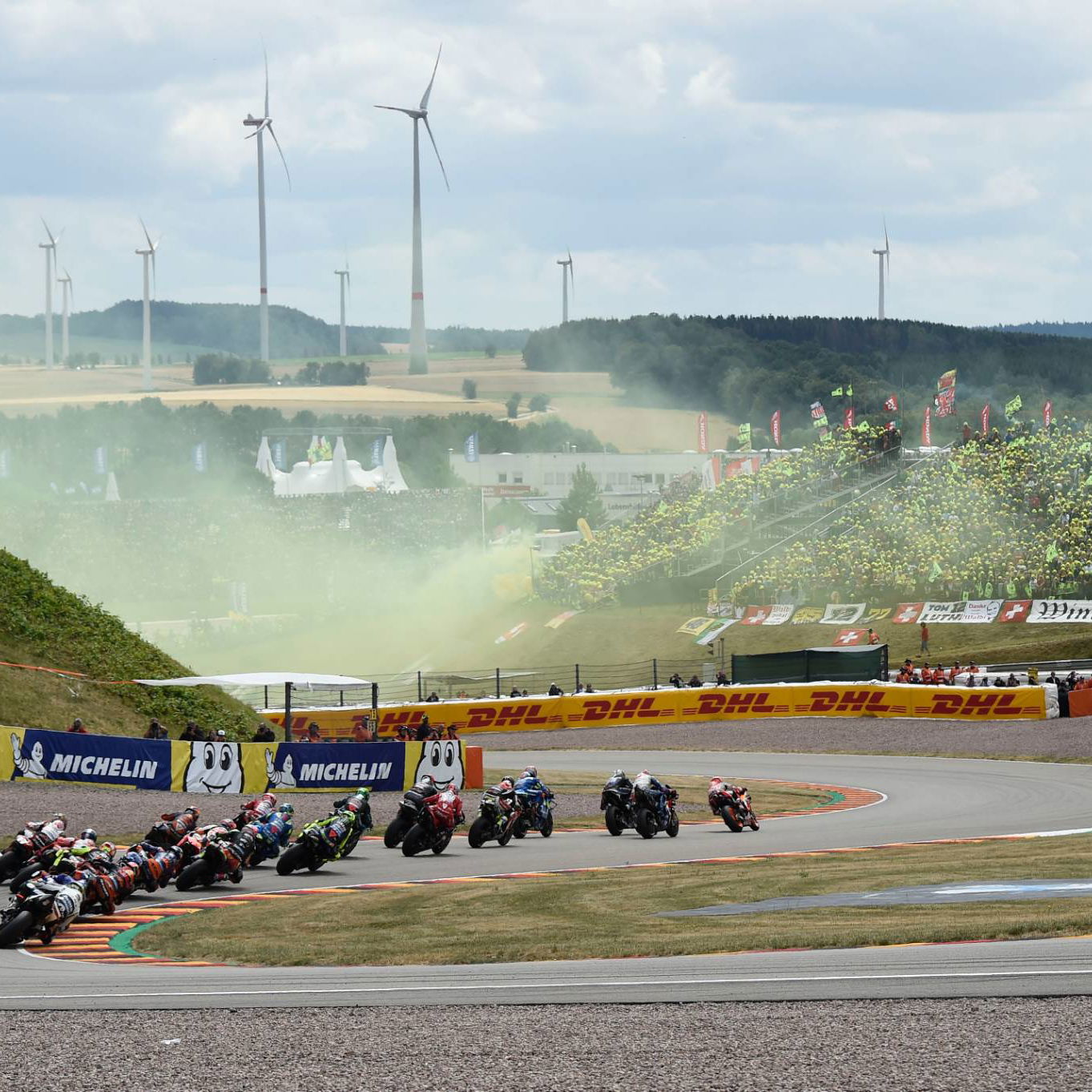 FIA examines Fisi's Spa helmet.