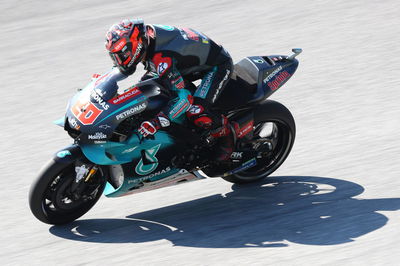 Quartararo on lap record pace to lead British MotoGP FP1