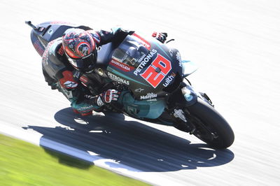 Quartararo on lap record pace to lead British MotoGP FP1