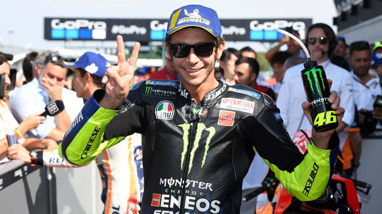 'Lap yang bagus. Saya sangat menikmati '- Rossi kedua di grid