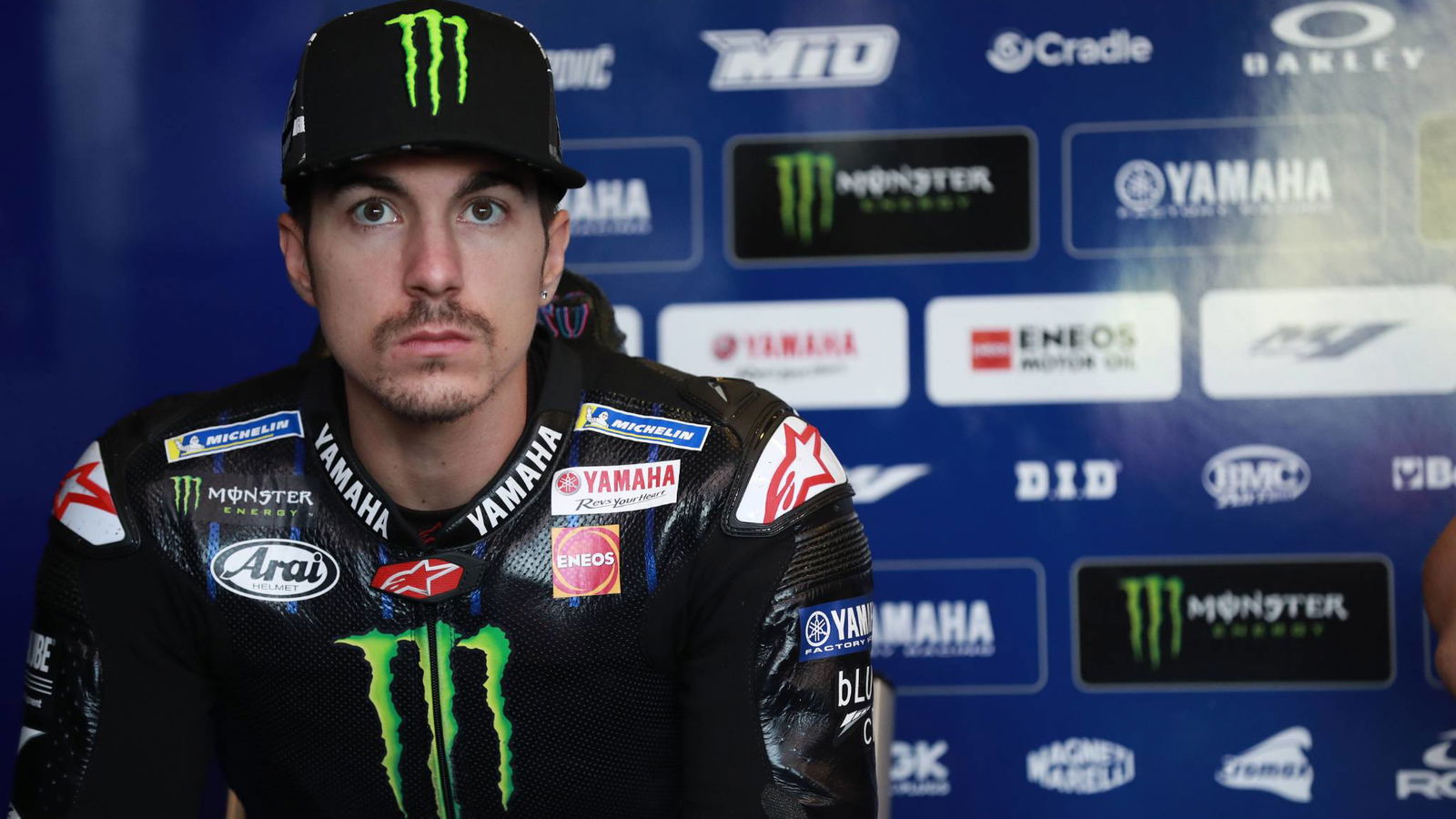 Vinales leads wet warm-up from Crutchlow at Aragon