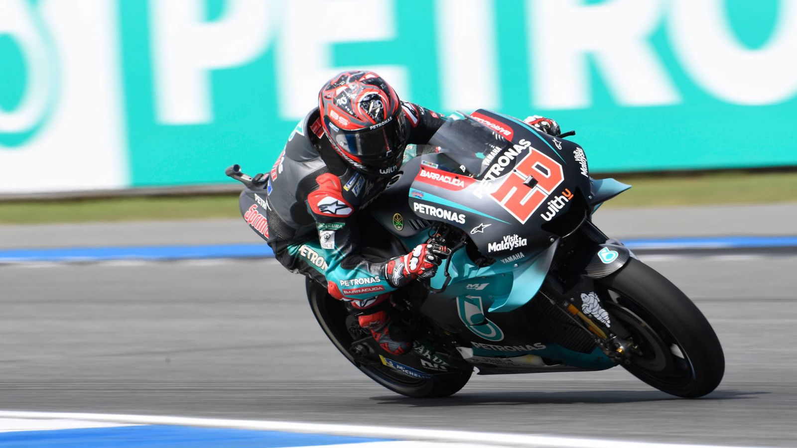 Quartararo takes Thailand MotoGP pole, Marquez, Rossi fallers