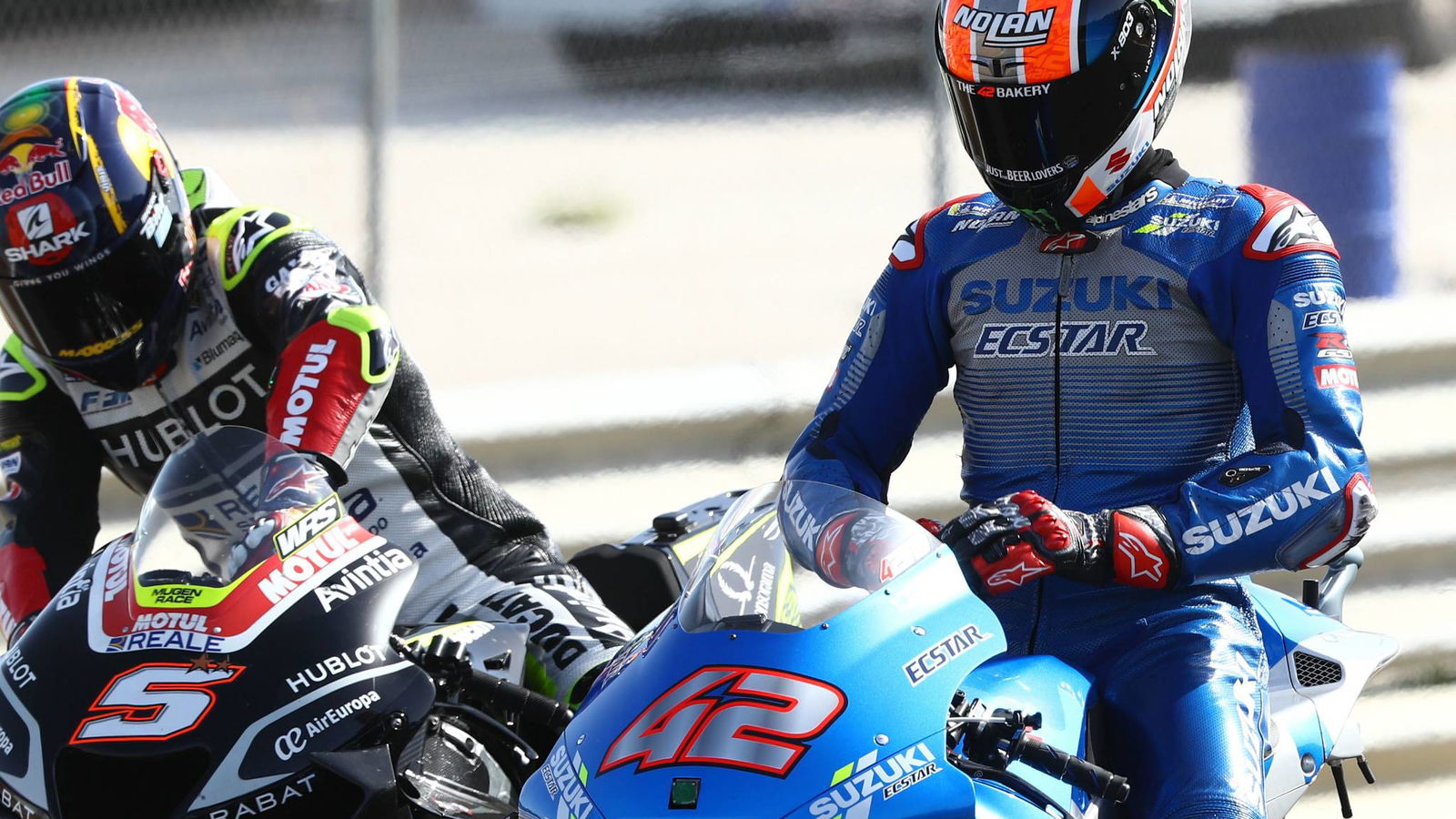 Rins hospitalised after huge shunt, doubt for Spanish MotoGP race