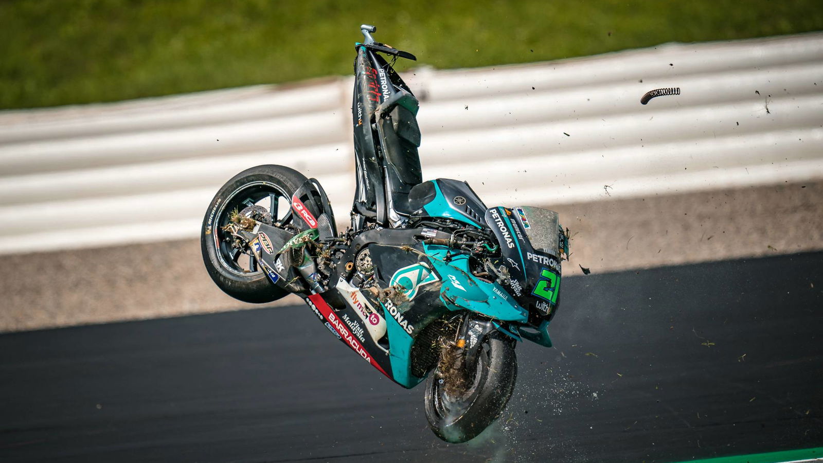 IN PICS: Rossi and Vinales’ frightening Austrian MotoGP near-miss 
