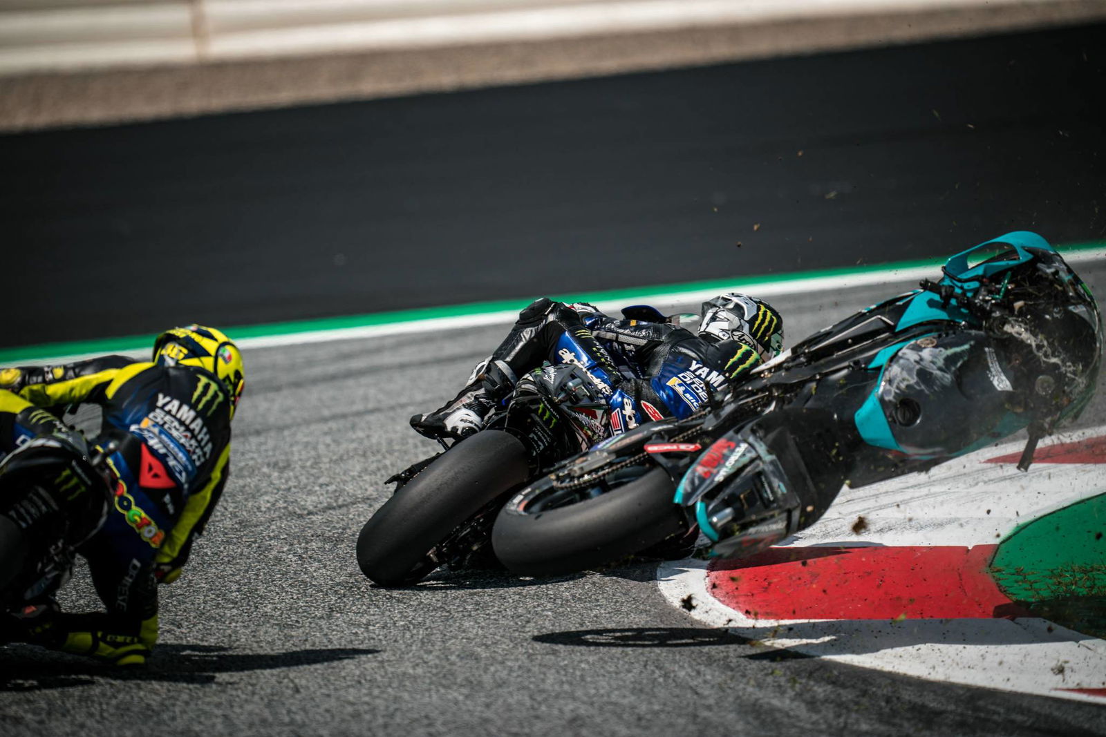 IN PICS: Rossi and Vinales’ frightening Austrian MotoGP near-miss 