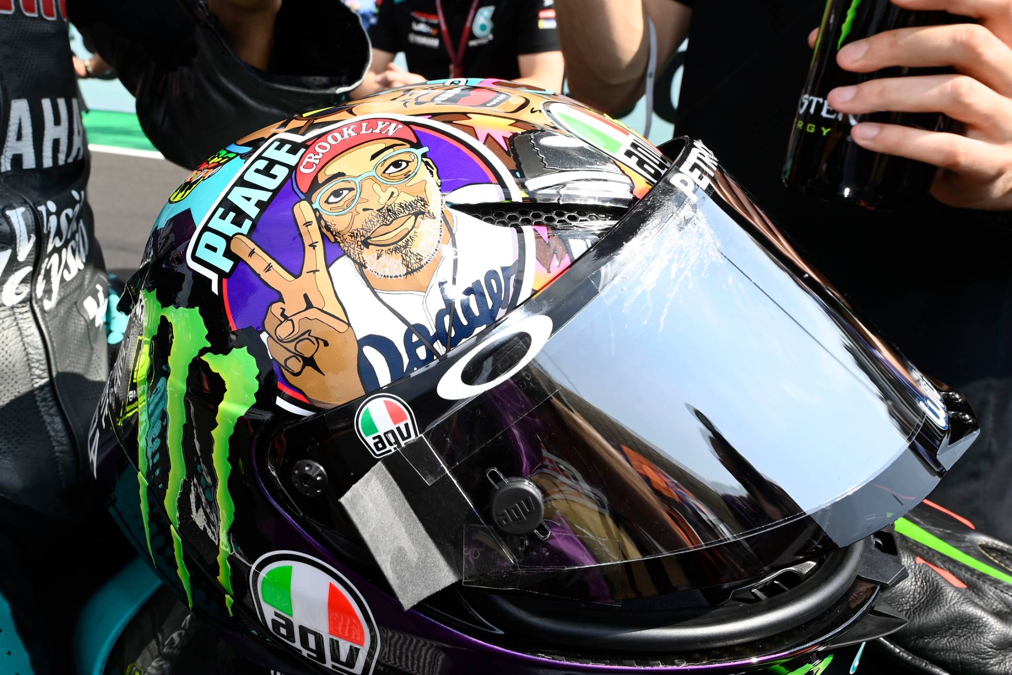 Franco Morbidelli, Helmet, Emilia Romagna MotoGP race. 20 September 2020