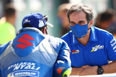 Joan Mir, Davide Brivio, Emilia Romagna MotoGP. 20 September 2020