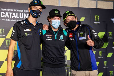 Valentino Rossi,Franco Morbidelli, Luca Marini, Catalunya MotoGP. 26 September 2020