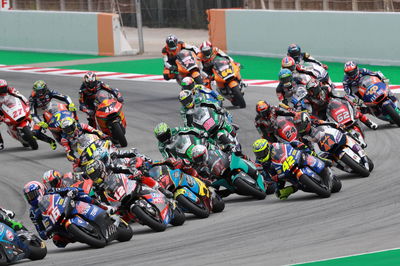 Moto2 race start, Calatunya MotoGP, 27 September 2020