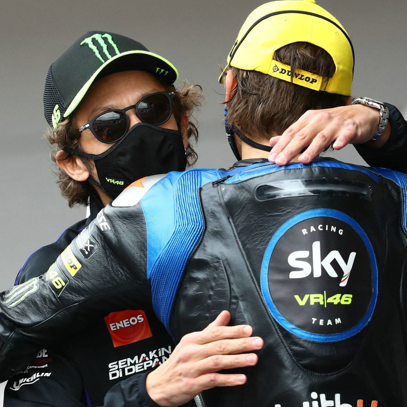 Valentino Rossi, Luca Marini , Moto2 race, Catalunya MotoGP. 27 September 2020