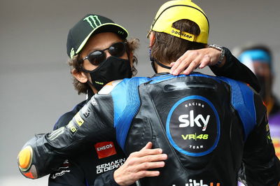 Valentino Rossi, Luca Marini , Moto2 race, Catalunya MotoGP. 27 September 2020