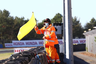 Yellow flag, French MotoGP, 10 October 2020