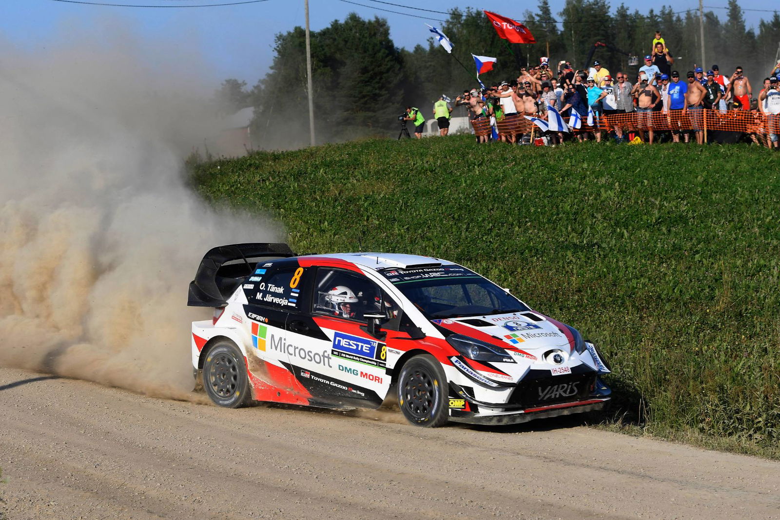 Tanak keeps Ostberg at bay after SS5 at Rally Finland