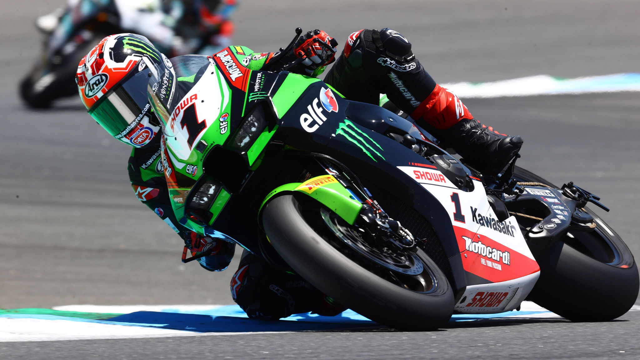 Jonathan Rea and Chaz Davies, Estoril WorldSBK Race2, 2021