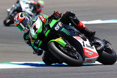 Jonathan Rea and Chaz Davies, Estoril WorldSBK Race2, 2021