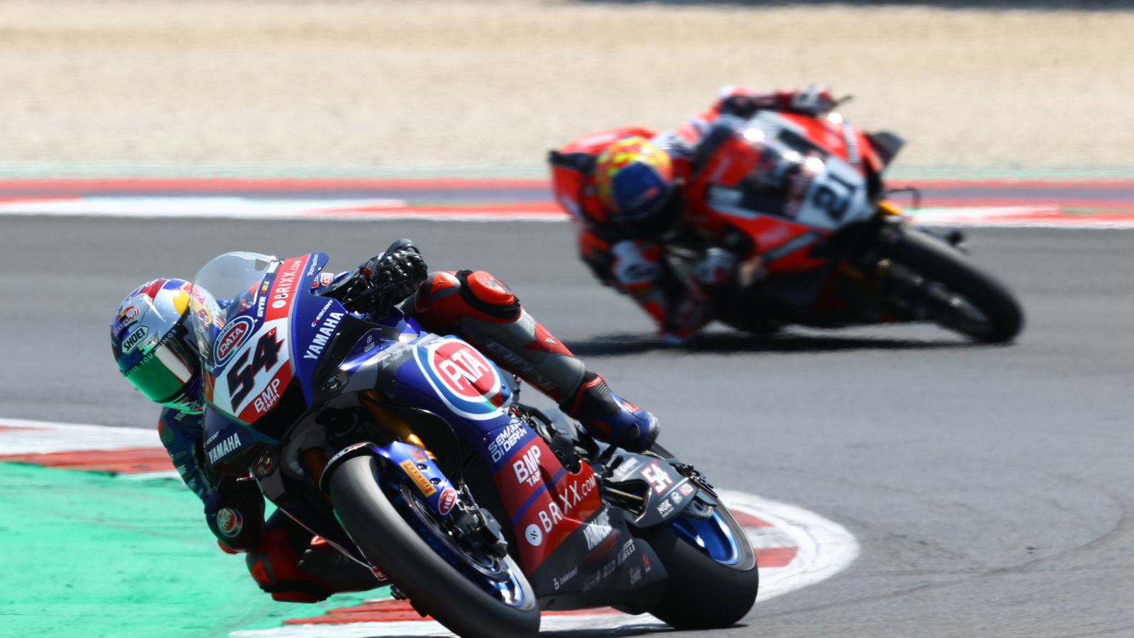 Toprak Razgatlioglu and Michael Ruben Rinaldi, Misano WorldSBK race2, 2021