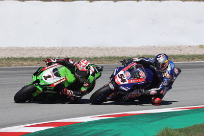 Jonathan Rea and Toprak Razgatlioglu, Catalunya WorldSBK, Superpole Race19 September 2021