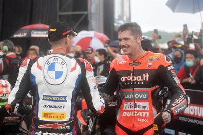 Scott Redding and Michael van der Mark, Indonesian WorldSBK race2, 21 November 2021