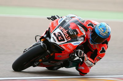 Melandri mengalahkan Rea untuk tiang Aragon, Davies jatuh