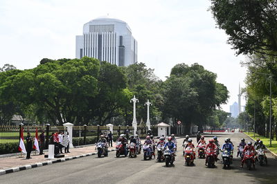 FOTO: Dihadiri Presiden, Parade MotoGP Meriahkan Jakarta