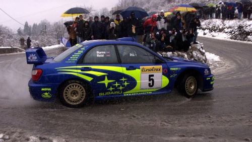 Burns withdraws from the Monte Carlo Rally.