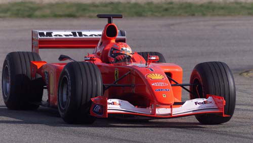 Schumacher tipsy on podium.