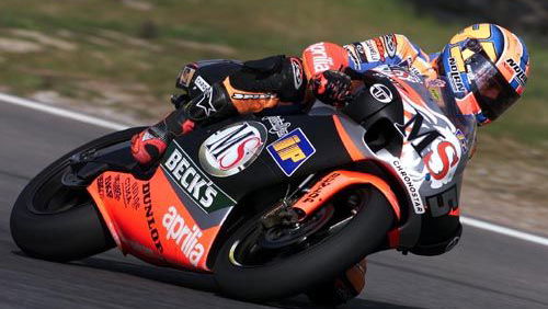 Team MS Aprilia ready for Grand Prix attack.