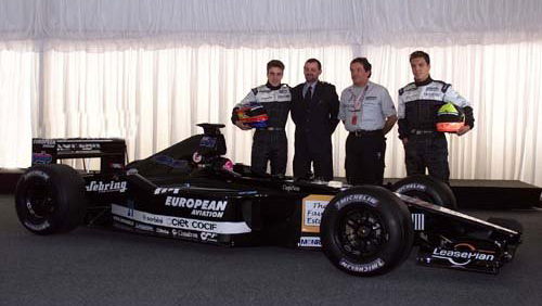 Minardi unveils 2001 car in Australia.