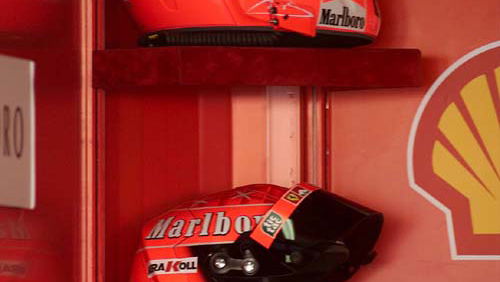 Schumacher told to wear Bell helmet.