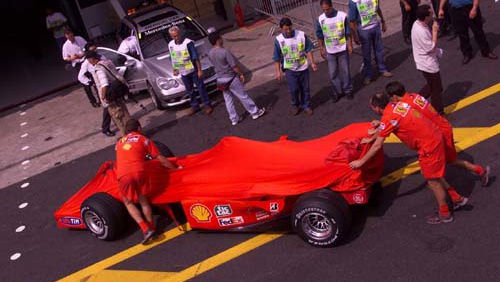 No cover up at grands prix in 2003.