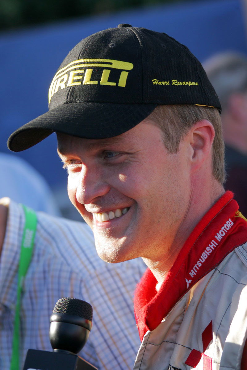 Hirvonen sticks two figures up at Subaru!