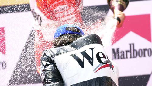 Capirossi: The only Italian to survive the stairs!