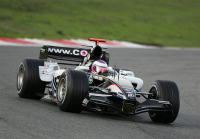 Minardi kick off final test.