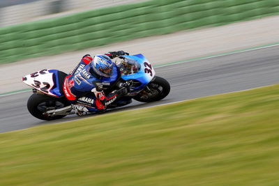 Nakatomi hurt on Yamaha France debut, Abe fastest.