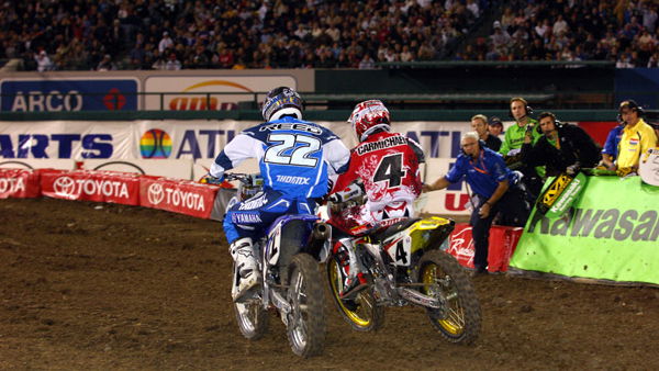 Carmichael celebrates fifth Supercross crown.